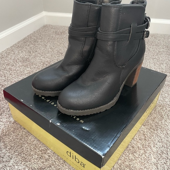 Diba Black Boots Size 6 - Picture 2 of 2